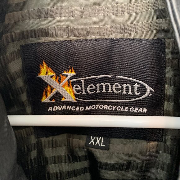 ELEMENT BLACK MOTORCYCLE JACKET SIZE XXL - Picture 2 of 6